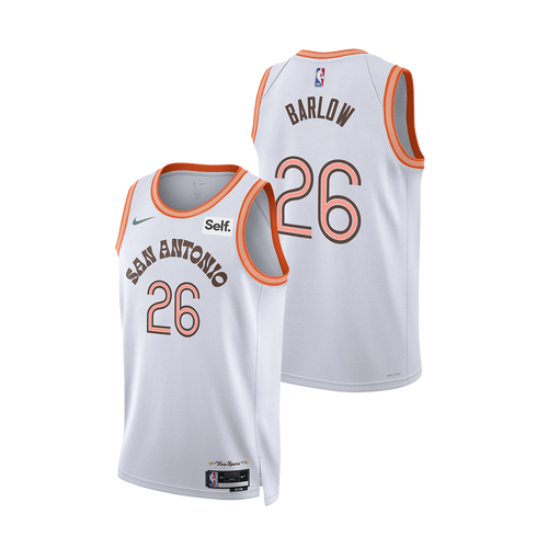 San Antonio Spurs Men's Nike 2023-2024 City Edition Dominick Barlow Swingman Jersey
