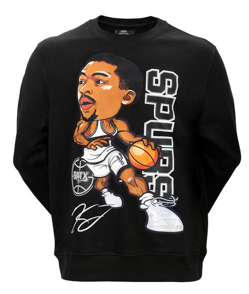 San Antonio Spurs Men's Pro Standard Signed Keldon Johnson Crewneck - Black