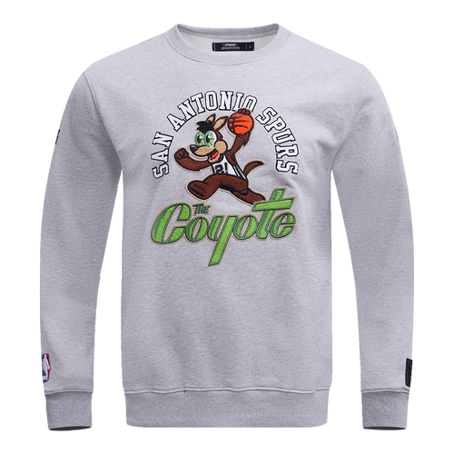 San Antonio Spurs Men's Pro Standard Collab Coyote Pullover Sweatshirt - Gray