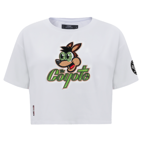 San Antonio Spurs Women's Pro Standard Coyote Collab Crop - White