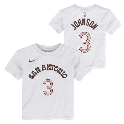 San Antonio Spurs Toddlers Nike 2023-2024 City Edition Keldon Johnson Name and Number T-Shirt - White