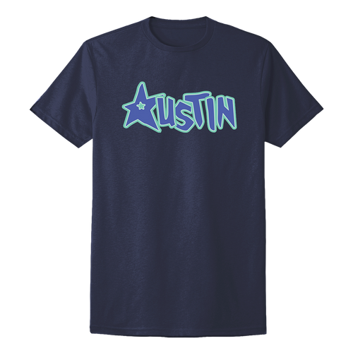 Austin Spurs Men's  Space Jam Monstars Austin T-Shirt - Navy
