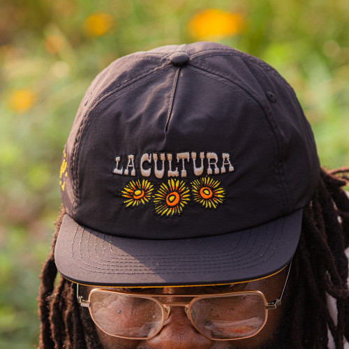 San Antonio Spurs La Cultura Sunflower Snapback Cap - Black