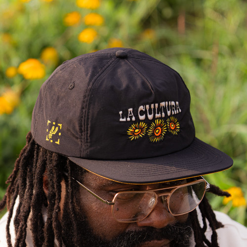 San Antonio Spurs La Cultura Sunflower Snapback Cap - Black