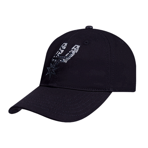 San Antonio Spurs Women's Pro Standard Primary Jewels Adjustable Dad Cap - Black
