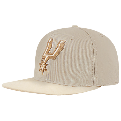 San Antonio Spurs Men's Pro Standard Gramercy Two Tone Primary Adjustable Cap - Cream and Tan
