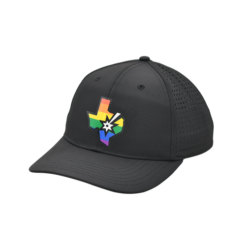 San Antonio Spurs Men's Pride Secondary State Logo Cap - Black