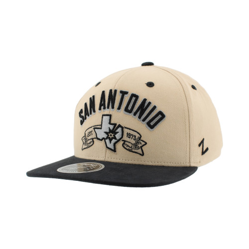 San Antonio Spurs Men's State Milestone Adjustable Cap - Cream and Black