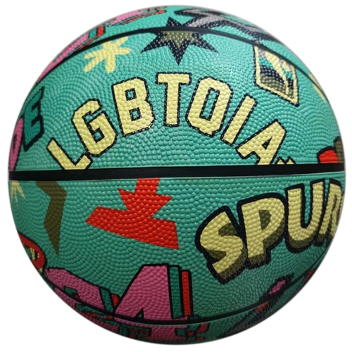 San Antonio Spurs x Rookie Made 2024 Pride Basketball - Teal