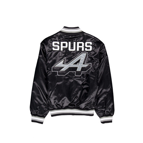 San Antonio Spurs Men's New Era Alpine X Spurs Bomber Jacket Black