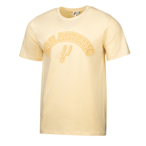 San Antonio Spurs Men's Sports Design Sweden Tonal Wordmark T-Shirt - Cream