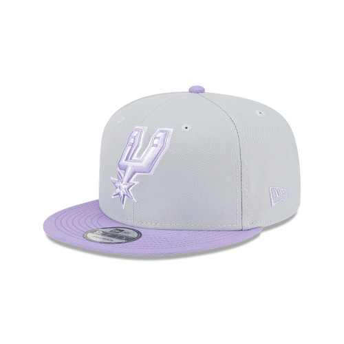 San Antonio Spurs Men's New Era 9FIFTY Two Tone Primary Color Pack Adjustable Cap - Gray and Purple