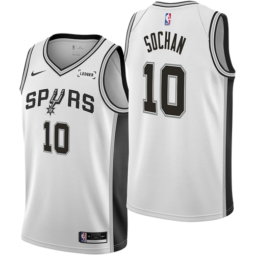San Antonio Spurs Men's Nike Association Edition Swingman Jeremy Sochan Jersey
