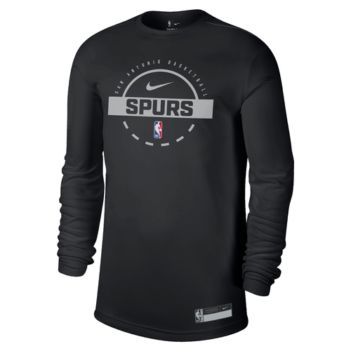 San Antonio Spurs Men's Nike Authentic Practice Long Sleeve T-Shirt - Black