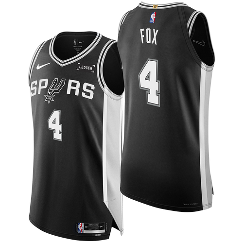 San Antonio Spurs Men's Nike De'Aaron Fox Icon Edition Authentic Jersey