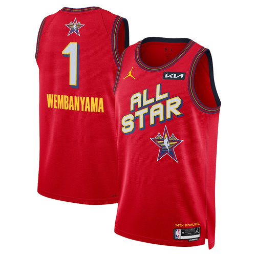 San Antonio Spurs Men's Jordan Brand 2025 NBA All-Star Game Victor Wembanyama Swingman Jersey - Red