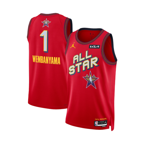 San Antonio Spurs Youth Jordan Brand 2025 NBA All-Star Game Victor Wembanyama Swingman Jersey - Red