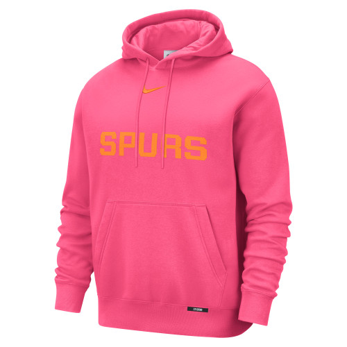 San Antonio Spurs Men's Nike 2025-2026 City Edition Club Spurs Hoodie - Pink