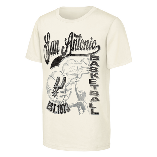 San Antonio Spurs Youth Nike Ticket Stub T-Shirt - Cream
