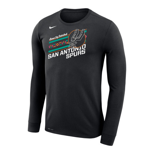 San Antonio Spurs Men's Nike 2025-2026 City Edition Dri-FIT Alamo City Spurs Long Sleeve T-Shirt