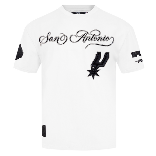 San Antonio Spurs Men's Pro Standard Primary Black Out T-Shirt - White