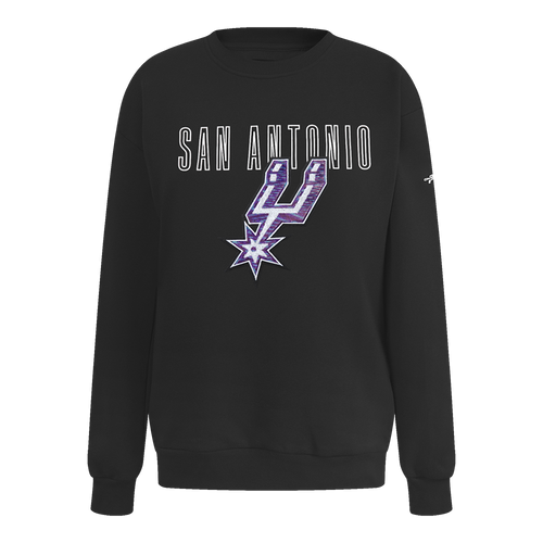 San Antonio Spurs Women's Pro Standard SA Primary City Lights Crew - Black