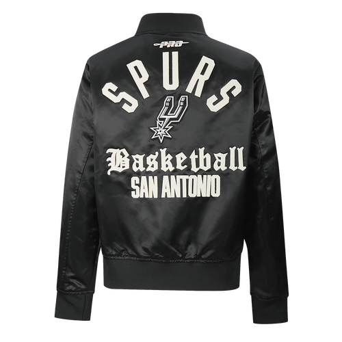 San Antonio Spurs Women's Pro Standard Modern Satin Jacket - Black
