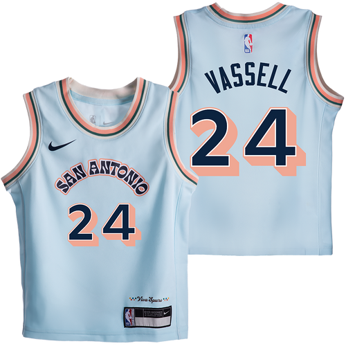 San Antonio Spurs Toddler Nike 24-25 City Edition #24 Vassell Swingman Jersey - Blue