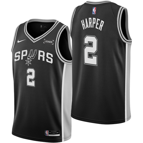 San Antonio Spurs Men's Nike Icon Edition Swingman Dylan Harper Jersey