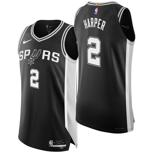 San Antonio Spurs Men's Nike Icon Edition Authentic Dylan Harper Jersey