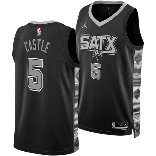 San Antonio Spurs Youth Nike Statement Edition #5 Stephon Castle Jersey