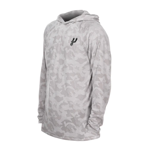 San Antonio Spurs Men's New Era Adventure Primary Logo Hoodie - Gray