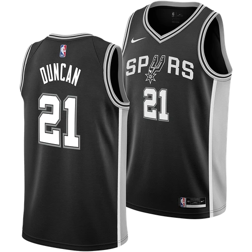 San Antonio Spurs Men's Nike Tim Duncan Icon Edition Swingman Jersey