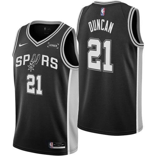 San Antonio Spurs Men's Nike Tim Duncan Icon Edition Swingman Jersey