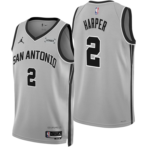 San Antonio Spurs Men's Nike Dylan Harper 2025-2026 Statement Edition Swingman Jersey