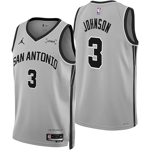 San Antonio Spurs Men's Nike Keldon Johnson 2025-2026 Statement Edition Swingman Jersey
