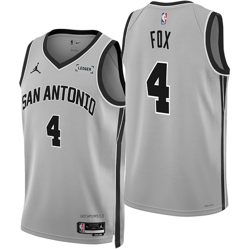 San Antonio Spurs Men's Nike De'Aaron Fox 2025-2026 Statement Edition Swingman Jersey