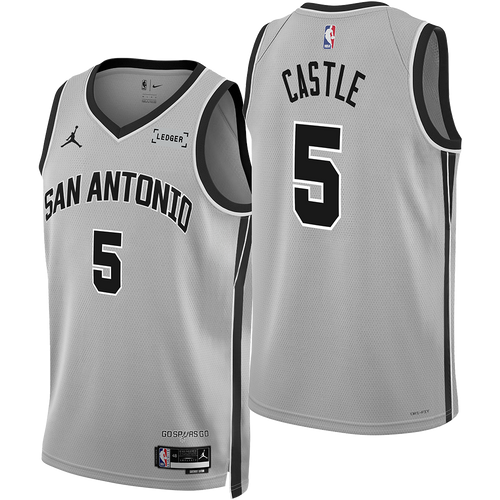 San Antonio Spurs Men's Nike Stephon Castle 2025-2026 Statement Edition Swingman Jersey