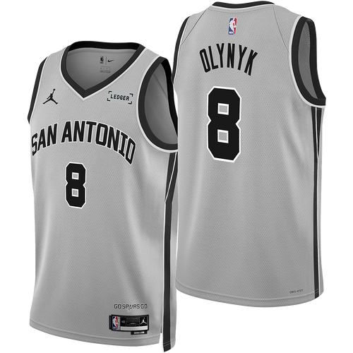 San Antonio Spurs Men's Nike Kelly Olynyk 2025-2026 Statement Edition Swingman Jersey