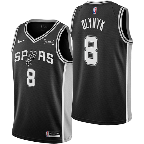 San Antonio Spurs Men's Nike Icon Edition Swingman Kelly Olynyk Jersey