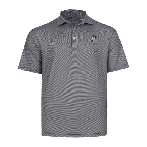 San Antonio Spurs Men's Primary Logo Polo - Black