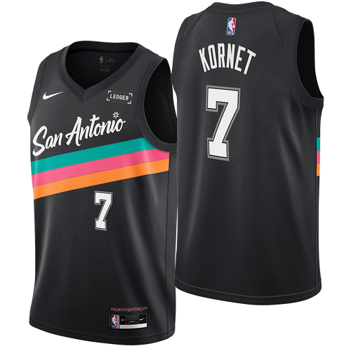 San Antonio Spurs Men's Nike 2025-2026 City Edition #7 Luke Kornet Swingman Jersey - Black