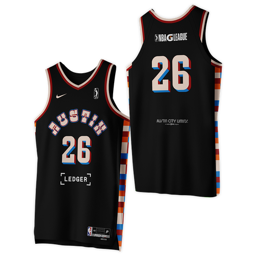 Austin Spurs Youth New Jersey Sets 2025-2026 ATX  Jersey - Black
