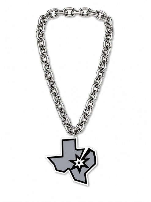 San Antonio Spurs Secondary Logo Fanchain - Silver