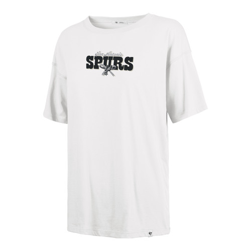 San Antonio Spurs Women's '47 Brand Bow and Banner T-Shirt - Gray