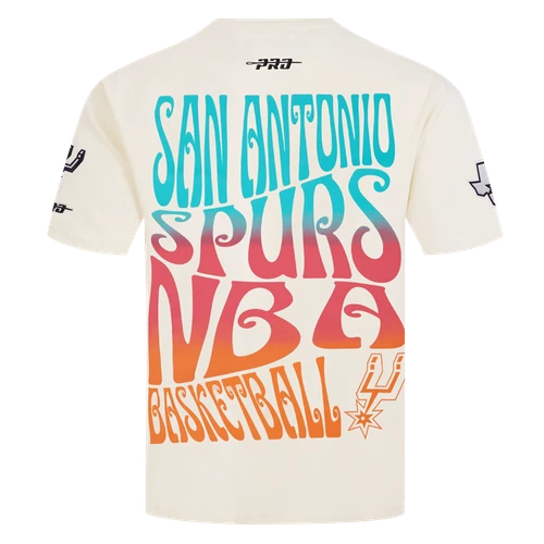 San Antonio Spurs Men's 2026-2027 City Edition Pro Standard Wave Tee - Eggshell