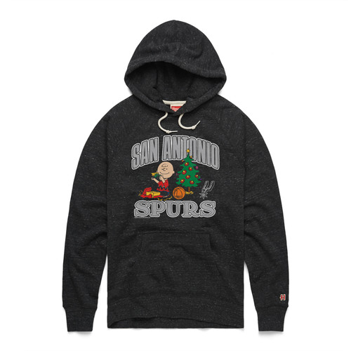 San Antonio Spurs Men's Homage Charlie Brown Hoodie - Charcoal