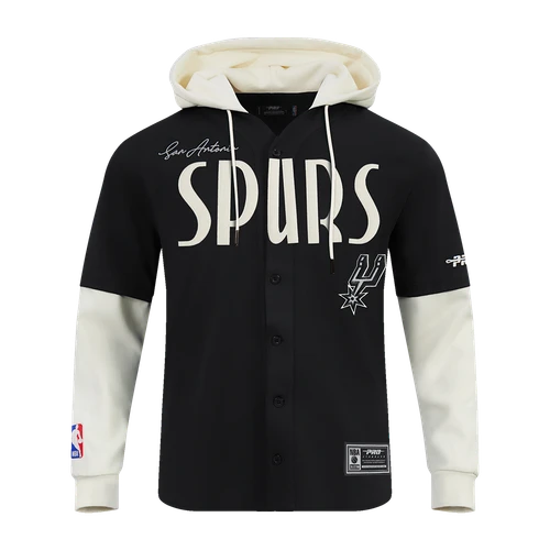 San Antonio Spurs Men's Pro Standard Original Rib Fleece Crew - Black
