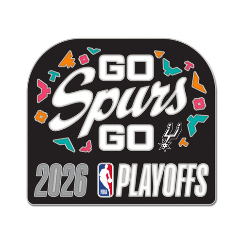 San Antonio Spurs WinCraft 2026 Playoff Go Spurs Go Enamel Pin