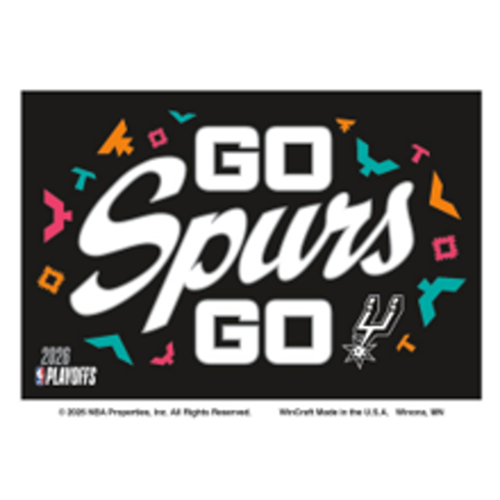 San Antonio Spurs WinCraft 2026 Playoff Go Spurs Go 2in x 3in Magnet